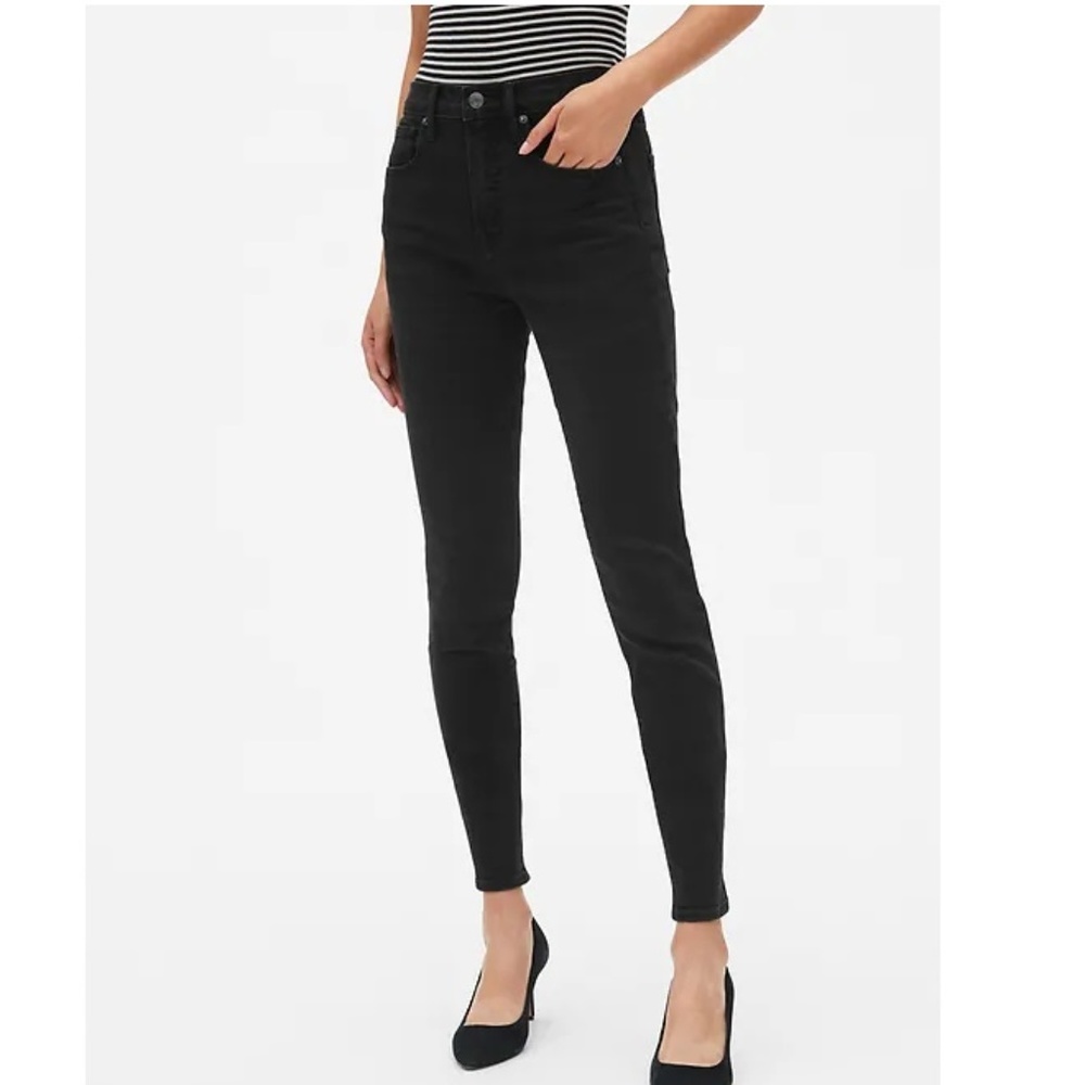 NWT Gap High Rise Skinny Jeans SlimPockets 28 c248 - Picture 2 of 5